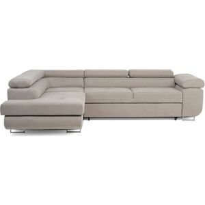 Wade Logan Flavius Corner Sofa Bed Cream 90cm H X 280cm W X 202cm D Wade Logan Flavius Corner Sofa Bed Cream 90cm H X 280cm W X 202cm D