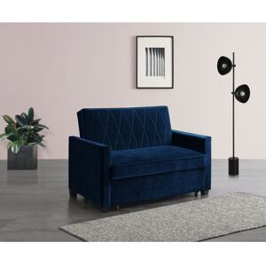 Etta Avenue Matt 2 Seater Velvet Sofa Bed Midnight Blue 88cm H X 130cm W X 86cm D Etta Avenue Matt 2 Seater Velvet Sofa Bed Midnight Blue 88cm H X 130cm W X 86cm D