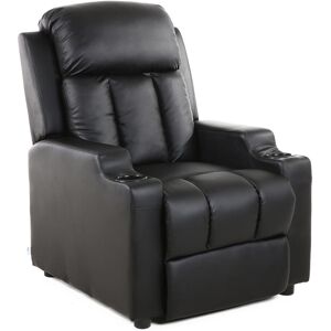 Latitude Run Adel Bonded Leather Manual Recliner Black 104cm H X 82cm W X 88cm D Latitude Run Adel Bonded Leather Manual Recliner Black 104cm H X 82cm W X 88cm D