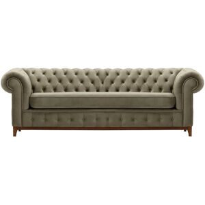 Marlow Home Co. Fritch 3 Seater Chesterfield Sofa Brown/Light Grey 78cm H x 244cm W x 92cm D Marlow Home Co. Fritch 3 Seater Chesterfield Sofa Brown/Light Grey 78cm H x 244cm W x 92cm D
