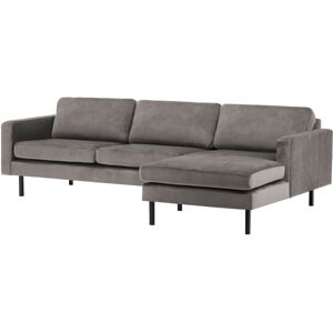 Hashtag Home Cobden Corner Sofa Light Grey Polyester Blend 81cm H X 255cm W X 160cm D Hashtag Home Cobden Corner Sofa Light Grey Polyester Blend 81cm H X 255cm W X 160cm D