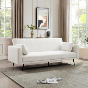 George Oliver Tudor Sofa Bed Craem 85cm H X 207cm W X 82cm D George Oliver Tudor Sofa Bed Craem 85cm H X 207cm W X 82cm D
