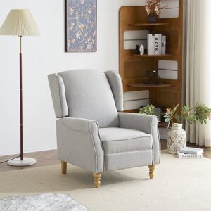 17 Stories Ozvaldo 70cm Wide Recliner Light Grey 100cm H X 70cm W X 87cm D 17 Stories Ozvaldo 70cm Wide Recliner Light Grey 100cm H X 70cm W X 87cm D
