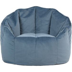 Isabelle & Max Icon Velvet Bean Bag Chair & Footstool Mineral Blue Large; Medium Isabelle & Max Icon Velvet Bean Bag Chair & Footstool Mineral Blue Large; Medium