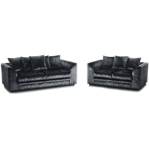 Canora Grey Stowers Two Piece Sofa Set Black 80cm H X 190cm W X 87cm D Canora Grey Stowers Two Piece Sofa Set Black 80cm H X 190cm W X 87cm D