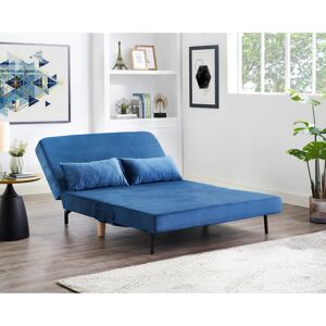 Fairmont Park Grooms 2 Seater Velvet Armless Sofa Bed Blue Velvet 81cm H X 120cm W X 80cm D Fairmont Park Grooms 2 Seater Velvet Armless Sofa Bed Blue Velvet 81cm H X 120cm W X 80cm D