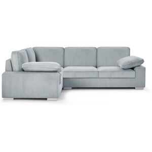 Brayden Studio Left Hand Corner Sofa Grey Velvet 86cm H X 278cm W X 140cm D Brayden Studio Left Hand Corner Sofa Grey Velvet 86cm H X 278cm W X 140cm D