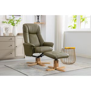 Latitude Run Asawer 76cm Wide Leather Match Swivel Standard Recliner Recliner with Ottoman Olive Green 107cm H X 76cm W X 86cm D Latitude Run Asawer 76cm Wide Leather Match Swivel Standard Recliner Recliner with Ottoman Olive Green 107cm H X 76cm W X 86cm D