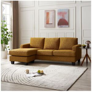17 Stories Shipe Upholstered Corner Sofa Yellow 86cm H X 217cm W X 144cm D 17 Stories Shipe Upholstered Corner Sofa Yellow 86cm H X 217cm W X 144cm D