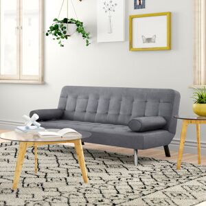 Zipcode Design Simeon 3 Seater Clic Clac Sofa Bed Medium Grey 78cm H X 180cm W X 90cm D Zipcode Design Simeon 3 Seater Clic Clac Sofa Bed Medium Grey 78cm H X 180cm W X 90cm D