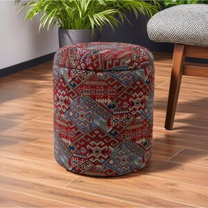 Lark Manor Claunch 40cm Wide Oriental Footstool Ottoman Blue;Black;White;Red;Cream 45cm H X 40cm W X 40cm D Lark Manor Claunch 40cm Wide Oriental Footstool Ottoman Blue;Black;White;Red;Cream 45cm H X 40cm W X 40cm D