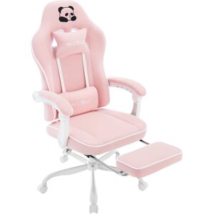 17 Stories Gaming Chair With Pocket Spring Cushion, Gaming Armchair 150 Kg Load Capacity, Ergonomic Swivel Chair, Gamer Chair With Head Cushion, Lumbar Cushion, Pink 125.5cm H X 70cm W X 70cm D 17 Stories Gaming Chair With Pocket Spring Cushion, Gaming Armchair 150 Kg Load Capacity, Ergonomic Swivel Chair, Gamer Chair With Head Cushion, Lumbar Cushion, Pink 125.5cm H X 70cm W X 70cm D