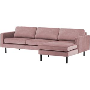 Hashtag Home Cobden Corner Sofa Puder Pink Polyester Blend 81cm H X 255cm W X 160cm D Hashtag Home Cobden Corner Sofa Puder Pink Polyester Blend 81cm H X 255cm W X 160cm D