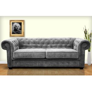Lark Manor Dunfries Allegra 2 Seater Upholstered Chesterfield Sofa Dark Grey 72cm H X 194cm W X 90cm D Lark Manor Dunfries Allegra 2 Seater Upholstered Chesterfield Sofa Dark Grey 72cm H X 194cm W X 90cm D
