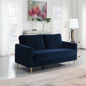 Fairmont Park Manistee 2 Seater Velvet Sofa Blue 145cm W X 91cm D Fairmont Park Manistee 2 Seater Velvet Sofa Blue 145cm W X 91cm D