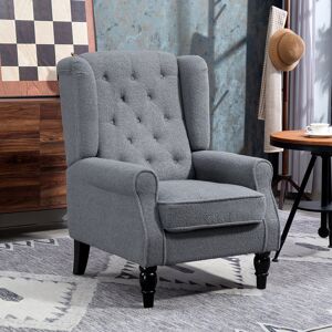 Marlow Home Co. 74cm Wide Tufted Armchair Grey Polyester 102cm H X 74cm W X 86cm D Marlow Home Co. 74cm Wide Tufted Armchair Grey Polyester 102cm H X 74cm W X 86cm D