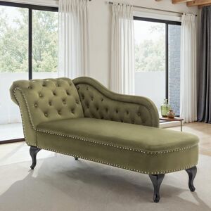 Rosdorf Park Foyil Chaise Lounge Sage Green 77cm H X 61cm W X 170cm L Rosdorf Park Foyil Chaise Lounge Sage Green 77cm H X 61cm W X 170cm L