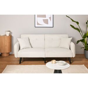 Mercury Shiflet 2 Seater Clic Clac Sofa Bed White 84cm H X 191cm W X 83cm D Mercury Shiflet 2 Seater Clic Clac Sofa Bed White 84cm H X 191cm W X 83cm D