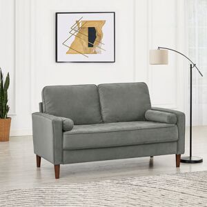 Fairmont Park 150Cm Velvet Square Arm Sofa Grey 88cm H X 150cm W X 84cm D Fairmont Park 150Cm Velvet Square Arm Sofa Grey 88cm H X 150cm W X 84cm D