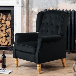 Rosdorf Park Ailith 70 Wide Recliner Black 100cm H X 70cm W X 83cm D Rosdorf Park Ailith 70 Wide Recliner Black 100cm H X 70cm W X 83cm D