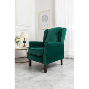 ClassicLiving Phyllis Manual Recliner Green Velvet 100cm H X 70cm W X 87cm D ClassicLiving Phyllis Manual Recliner Green Velvet 100cm H X 70cm W X 87cm D