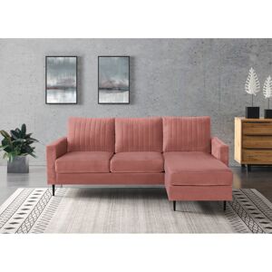Fairmont Park Bondfield 4 Seater Velvet Fabric Sofa Pink 87cm H X 210cm W X 151cm D Fairmont Park Bondfield 4 Seater Velvet Fabric Sofa Pink 87cm H X 210cm W X 151cm D