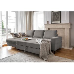 MiuForm Lofty Lilly 4 seater Corner Sofa Bed Light Grey 84cm H X 236cm W X 148cm D MiuForm Lofty Lilly 4 seater Corner Sofa Bed Light Grey 84cm H X 236cm W X 148cm D