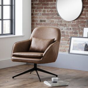 Mercury Gainz Swivel Armchair Brown 85cm H X 73cm W X 74cm D Mercury Gainz Swivel Armchair Brown 85cm H X 73cm W X 74cm D