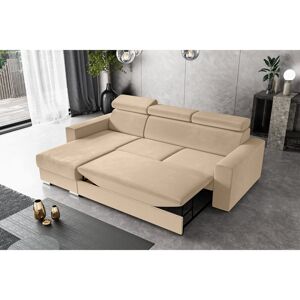 Latitude Run Philbert Corner Sofa Bed Beige Polyester 79cm H X 203cm W X 94cm D Latitude Run Philbert Corner Sofa Bed Beige Polyester 79cm H X 203cm W X 94cm D