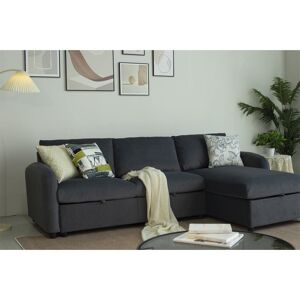 17 Stories Anti-scratching Microfibre Fabric Sofa With Corner Chaise And Storage Grey 75cm H X 250cm W X 84cm D 17 Stories Anti-scratching Microfibre Fabric Sofa With Corner Chaise And Storage Grey 75cm H X 250cm W X 84cm D