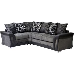 Brayden Studio Bracamonte Corner Sofa Black/Grey 94cm H X 250cm W X 87cm D Brayden Studio Bracamonte Corner Sofa Black/Grey 94cm H X 250cm W X 87cm D