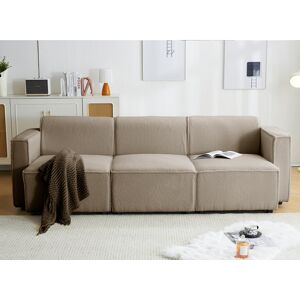 Latitude Run Module Sofa-3 Seater Taupe Fabric 75cm H X 240cm W X 90cm D Latitude Run Module Sofa-3 Seater Taupe Fabric 75cm H X 240cm W X 90cm D
