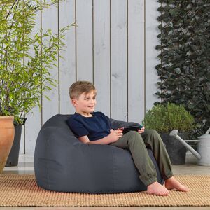 Latitude Run Veeva Teen Classic Bean Bag Chair Charcoal Grey Medium; Small Latitude Run Veeva Teen Classic Bean Bag Chair Charcoal Grey Medium; Small