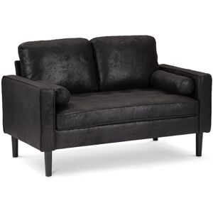 17 Stories Baity Cushioned Loveseat Sofa Microsuede Black 81cm H X 137cm W X 79cm D 17 Stories Baity Cushioned Loveseat Sofa Microsuede Black 81cm H X 137cm W X 79cm D