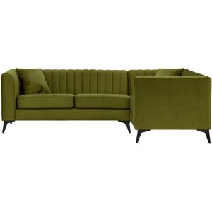 Fairmont Park Adryen Upholstered Corner Sectional Dark Green 74cm H X 240cm W X 86cm D Fairmont Park Adryen Upholstered Corner Sectional Dark Green 74cm H X 240cm W X 86cm D