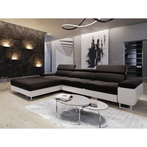 Brayden Studio Calissa 3 - Piece Upholstered Corner Sectional Black/White - Sawana14/Dolaro511 90cm H X 280cm W X 202cm D Brayden Studio Calissa 3 - Piece Upholstered Corner Sectional Black/White - Sawana14/Dolaro511 90cm H X 280cm W X 202cm D