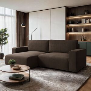 17 Stories 9 - Piece Upholstered Corner Sectional Brown 83cm H X 247cm W X 143cm D 17 Stories 9 - Piece Upholstered Corner Sectional Brown 83cm H X 247cm W X 143cm D