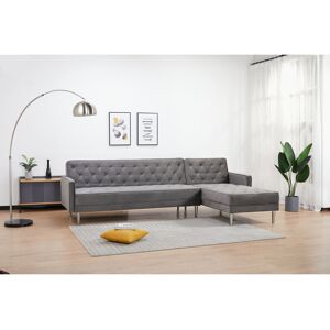 Wade Logan Dorothea Reversible Sleeper Corner Sofa Slate Grey 86cm H X 283cm W X 163cm D Wade Logan Dorothea Reversible Sleeper Corner Sofa Slate Grey 86cm H X 283cm W X 163cm D