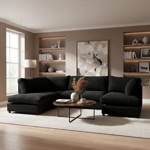 Latitude Run 5 - Piece Upholstered Corner Sectional Black 90cm H X 275cm W X 167cm D Latitude Run 5 - Piece Upholstered Corner Sectional Black 90cm H X 275cm W X 167cm D