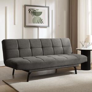 George Oliver Chapelle Burnt Orange Linen Sofa Bed Dark Grey 82cm H X 185cm W X 92cm D George Oliver Chapelle Burnt Orange Linen Sofa Bed Dark Grey 82cm H X 185cm W X 92cm D