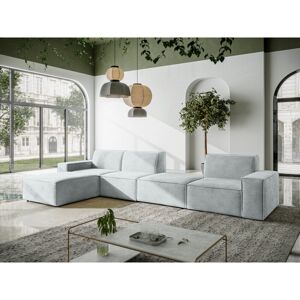 Latitude Run Burkittsville 5 - Piece Upholstered Corner Sofa Light Grey Blue 29.13cm H X 124.01cm W X 21.26cm D Latitude Run Burkittsville 5 - Piece Upholstered Corner Sofa Light Grey Blue 29.13cm H X 124.01cm W X 21.26cm D