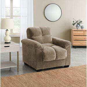 Latitude Run Kate 1 Seater Accent Chairs with Storage in Velvety Brown Fabric Brown 91cm H X 96cm W X 102cm D Latitude Run Kate 1 Seater Accent Chairs with Storage in Velvety Brown Fabric Brown 91cm H X 96cm W X 102cm D