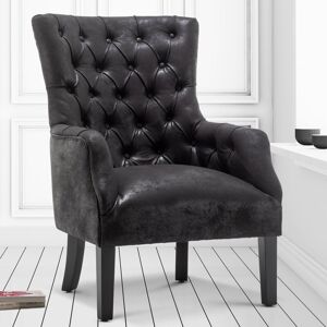 Marlow Home Co. Sarno 70Cm Wide Tufted Accent High Back Wingback Chair Black 102cm H X 70cm W X 84cm D Marlow Home Co. Sarno 70Cm Wide Tufted Accent High Back Wingback Chair Black 102cm H X 70cm W X 84cm D