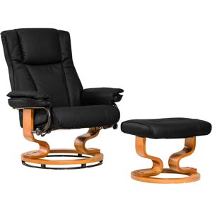 Latitude Run Robey Manual Swivel Recliner with Footstool Black 111cm H X 90cm W X 85cm D Latitude Run Robey Manual Swivel Recliner with Footstool Black 111cm H X 90cm W X 85cm D