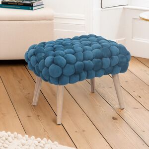 Fairmont Park Aciel Bubbly Velvet Small Footstool Teal 45cm H X 56cm W X 43cm D Fairmont Park Aciel Bubbly Velvet Small Footstool Teal 45cm H X 56cm W X 43cm D