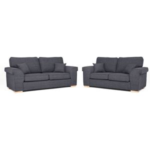 Wade Logan Picadilly 3+2 Sofa Set Black 2 Wade Logan Picadilly 3+2 Sofa Set Black 2