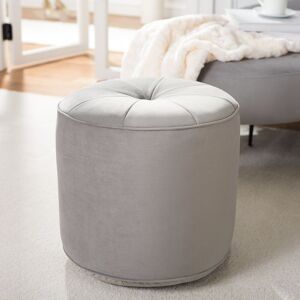 Canora Grey Kees 53.34Cm Velvet Tufted Round Pouffe Ottoman Light Grey 48.26cm H X 53.34cm W X 53.34cm D Canora Grey Kees 53.34Cm Velvet Tufted Round Pouffe Ottoman Light Grey 48.26cm H X 53.34cm W X 53.34cm D