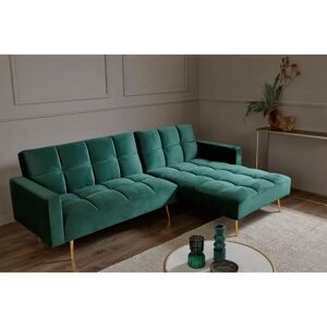 Fairmont Park Deiondre Upholstered Corner Sofa green 85.0 H x 244.0 W x 150.0 D cm