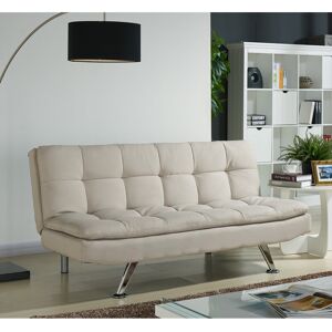 Zipcode Design Apollo 3 Seater Clic Clac Sofa Bed Cream 84cm H X 180cm W X 89cm D Zipcode Design Apollo 3 Seater Clic Clac Sofa Bed Cream 84cm H X 180cm W X 89cm D