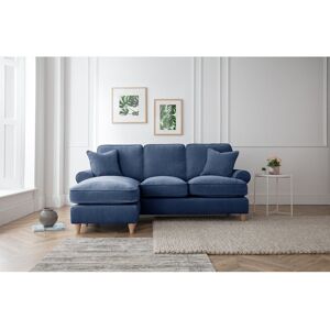 Three Posts Longfellow Corner Chaise Sofa / Orientation:Left Hand Facing Navy 83cm H X 206cm W X 145cm D Three Posts Longfellow Corner Chaise Sofa / Orientation:Left Hand Facing Navy 83cm H X 206cm W X 145cm D